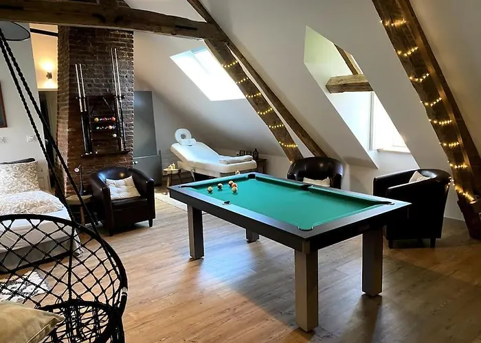 Apartment Loft Romantique - Balneo - Billard - Massage *