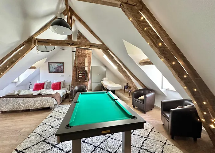 Loft Romantique - Balneo - Billard - Massage Apartment